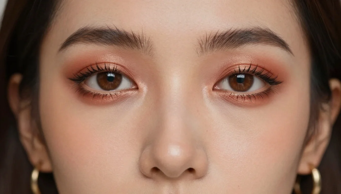 How to wear makeup for olive skin and brown eyes — pairing warm bronze, burnished copper, deep forest green near the face