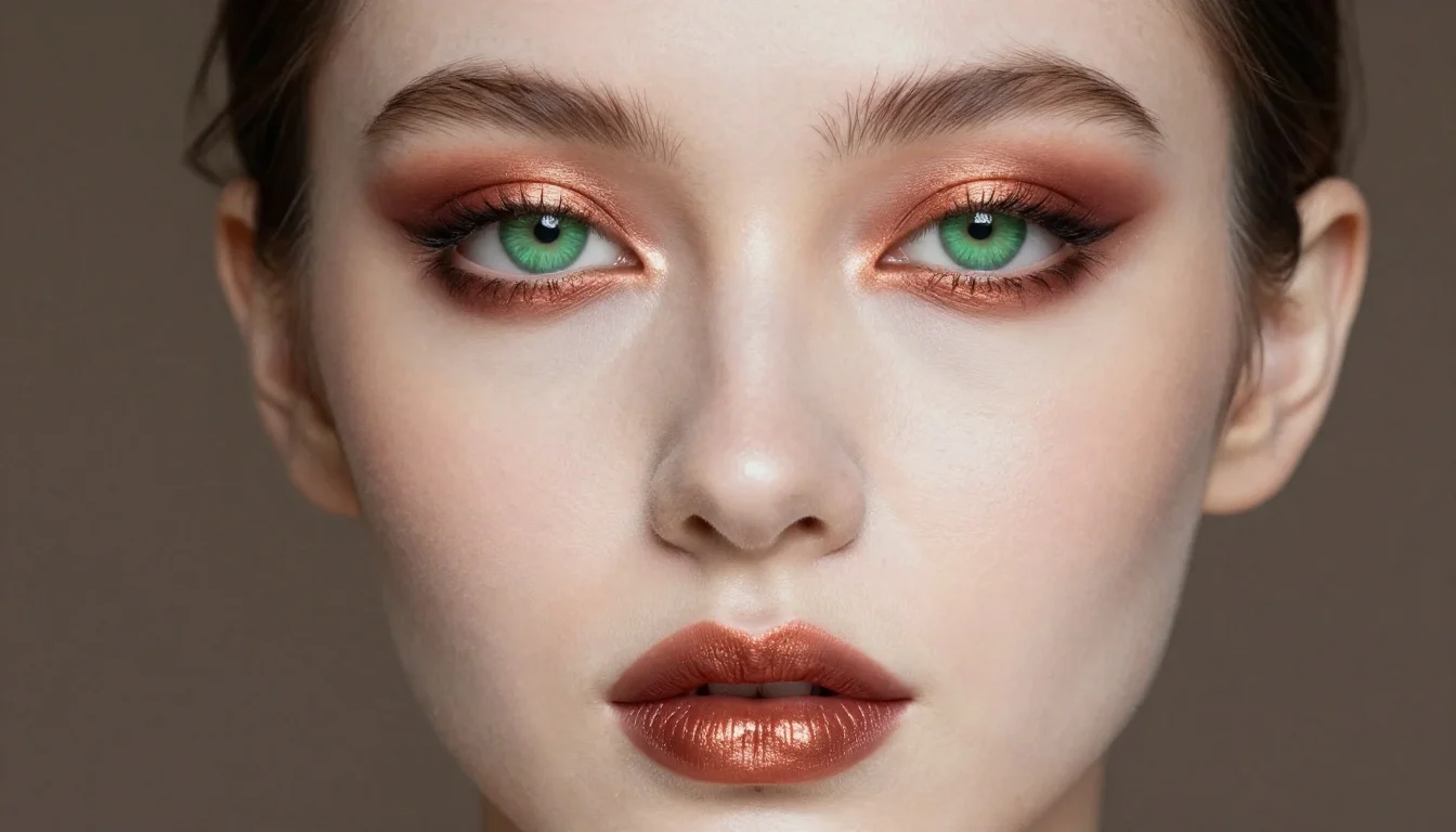 How to wear: Makeup for Pale Skin and Green Eyes How to wear makeup for pale skin and green eyes — pairing deep wine, warm rose, soft berry near the face