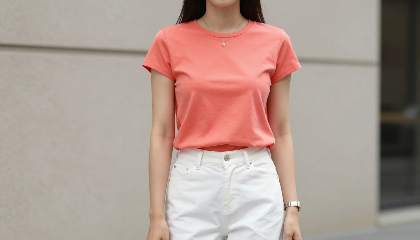 How to wear minimalist wardrobe for bright spring | bold capsule palette — pairing true black, bright white, clear warm ivory near the face