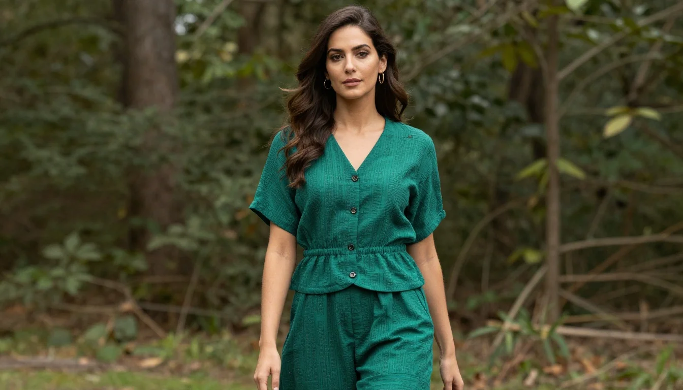 How to wear most flattering colors for auburn hair — pairing forest green, deep hunter, emerald near the face
