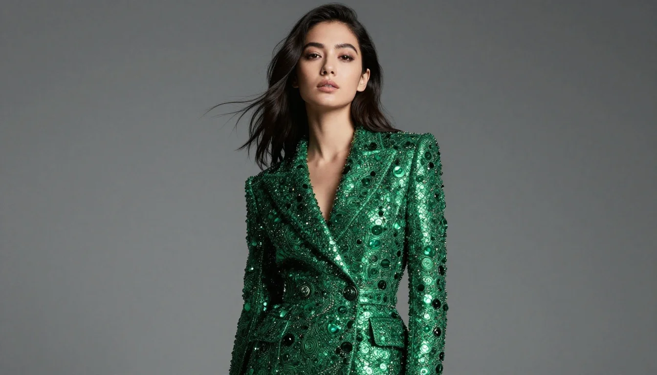 How to wear most flattering colors for dark hair — pairing deep emerald, sapphire blue, rich amethyst near the face