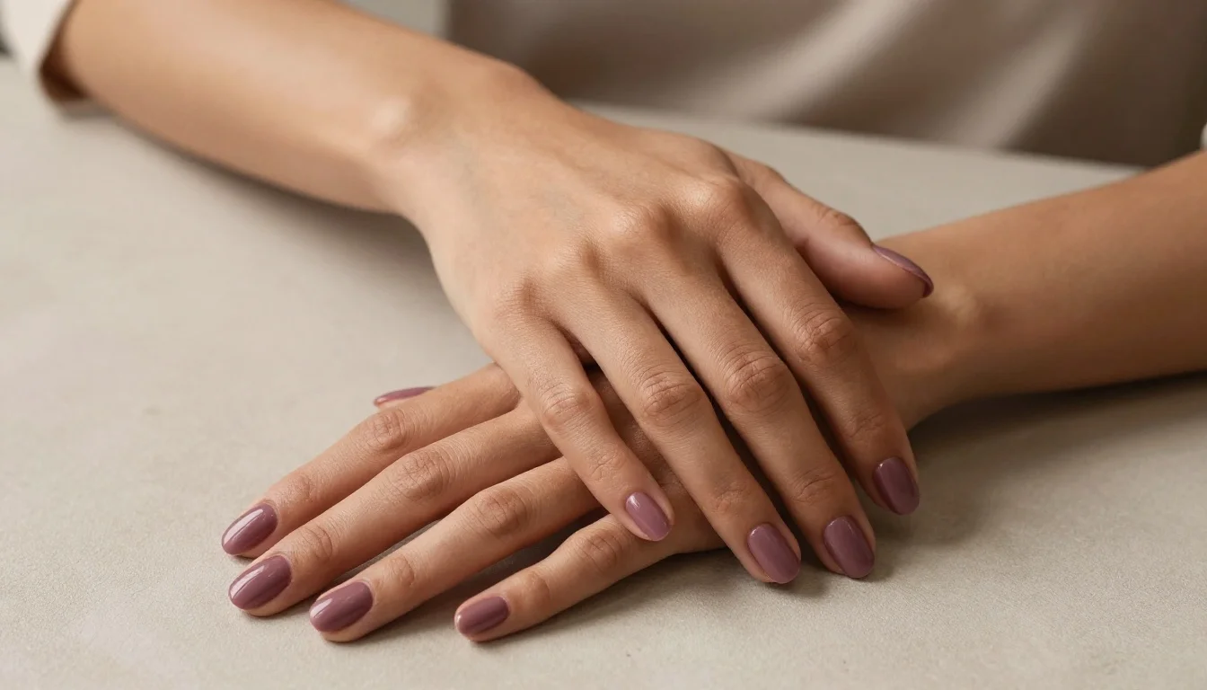 How to wear: Nail Color for Olive Skin How to wear nail color for olive skin — pairing deep plum, rich burgundy, warm berry near the face