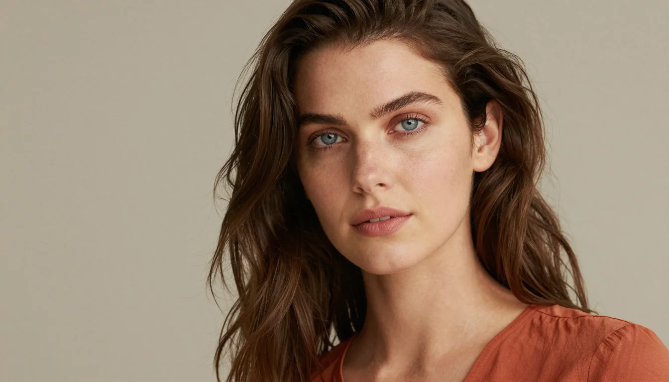 Najlepsze kolory dla brązowych włosów i niebieskich oczu Najlepsze kolory dla brązowych włosów i niebieskich oczu — flattering shades including miękka terakota, ciepła miedź, spalona siena, ciepła rdza