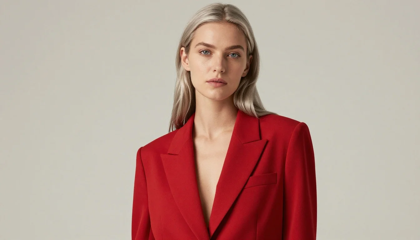 How to wear: Najlepsze kolory dla siwych włosów How to wear najlepsze kolory dla siwych włosów — pairing wiśniowa czerwień, żurawina, głęboki różo-czerwony near the face