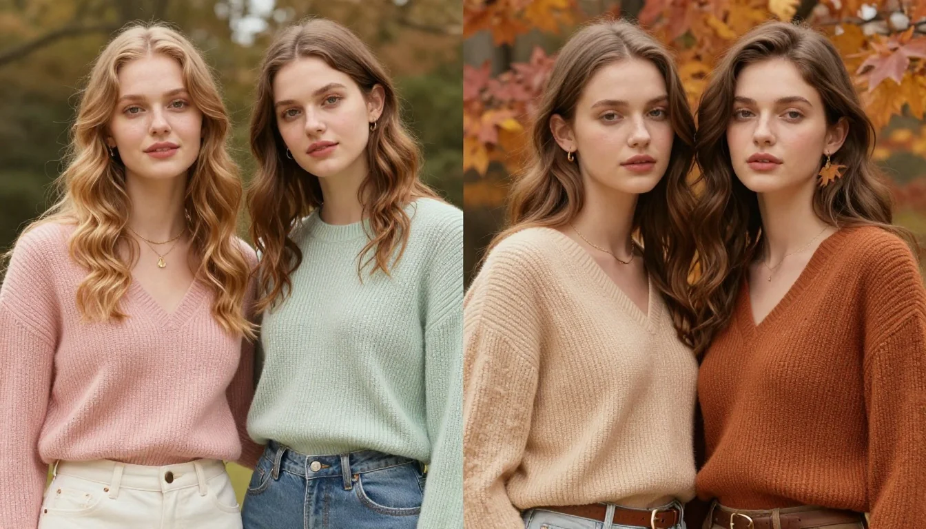 Wiosna czy jesień? Jak rozpoznać swój typ urody Wiosna czy jesień? Jak rozpoznać swój typ urody — flattering shades including ciepła brzoskwinia, złocisty żółty, czysty koral, ciepły turkus