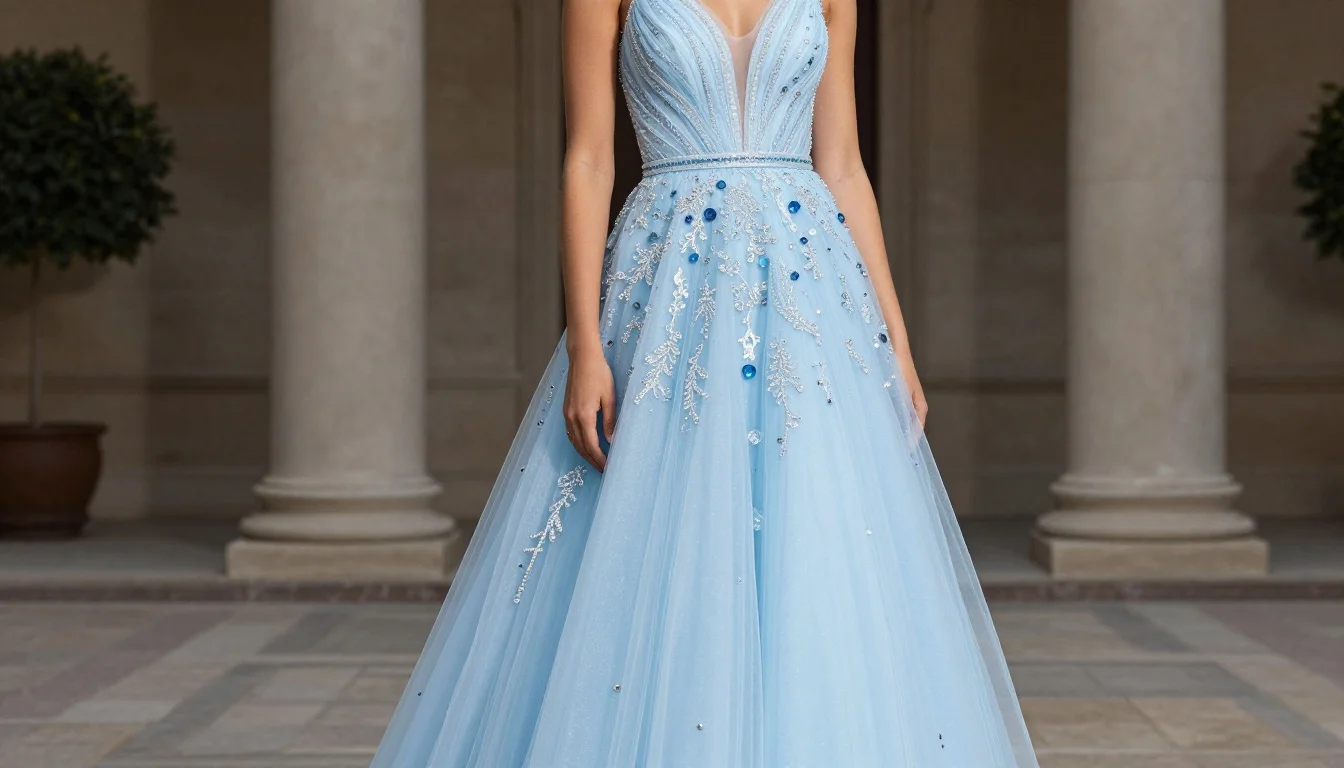 How to wear: Prom Dress Colors for Cool Undertones How to wear prom dress colors for cool undertones — pairing royal cobalt, clear sapphire, vivid sky blue near the face