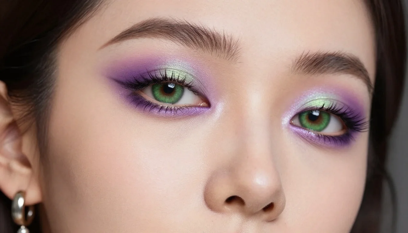 How to wear: Smoky Eye for Green Eyes How to wear smoky eye for green eyes — pairing soft dusty mauve, mid cool plum, rich deep violet near the face