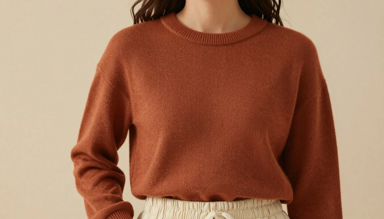 How to wear soft autumn casual outfits — pairing warm beige, mushroom, warm camel near the face