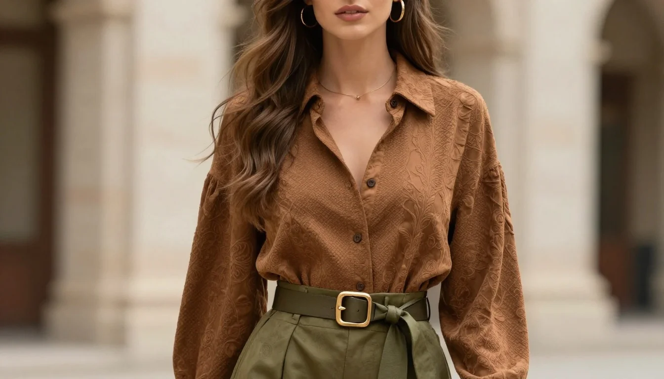 How to wear: Soft Autumn Colors for Hazel Eyes How to wear soft autumn colors for hazel eyes — pairing warm sage, dusty olive, muted moss near the face