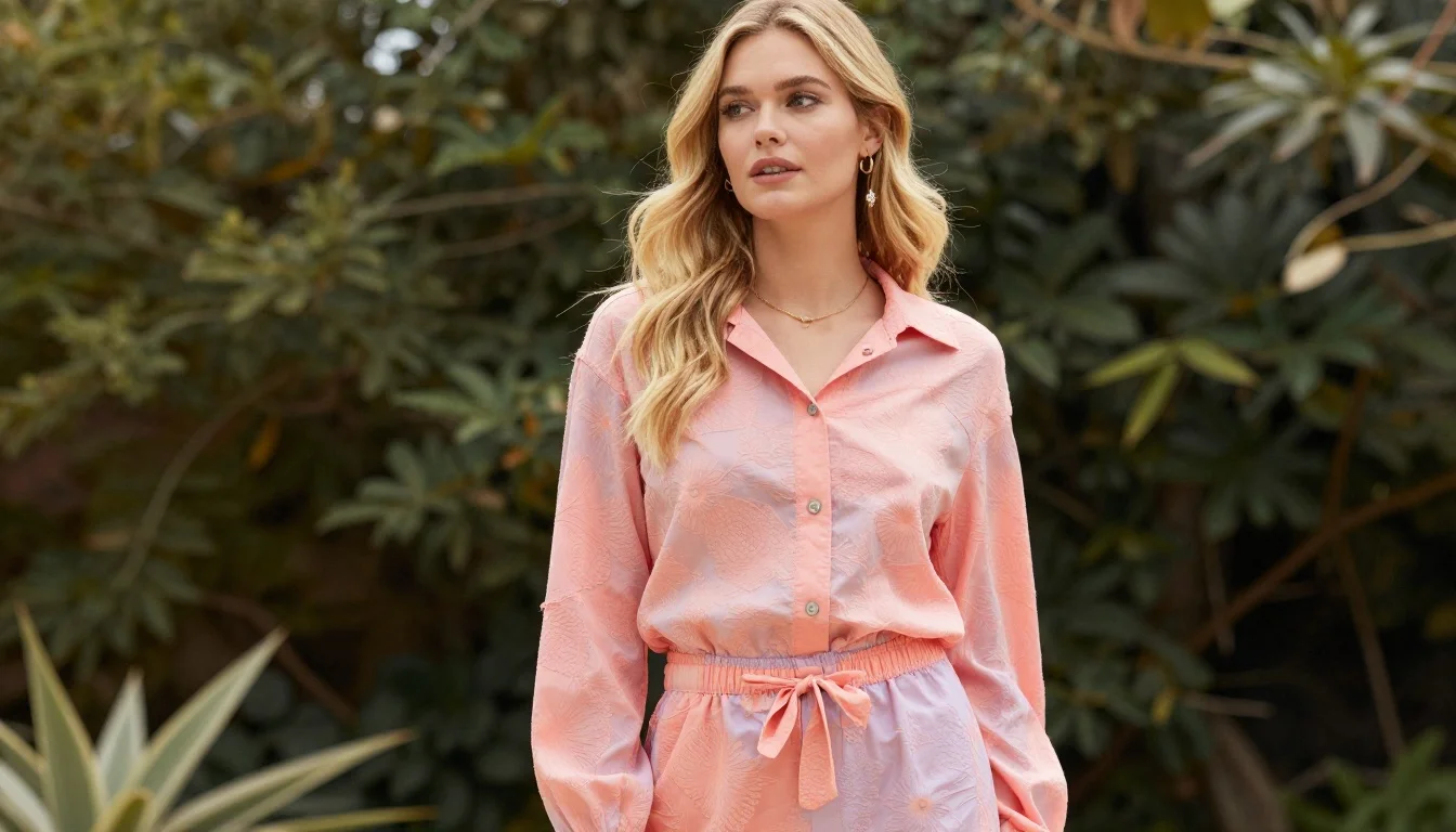 How to wear: Spring Colors for Blonde Hair | What Works & What Washes Out How to wear spring colors for blonde hair | what works & what washes out — pairing clear warm coral, soft peach, vivid apricot near the face