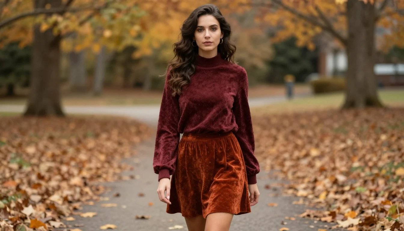 How to wear thanksgiving outfit colors for brunettes | palettehunt — pairing #722f37, #800020, #5c2230 near the face