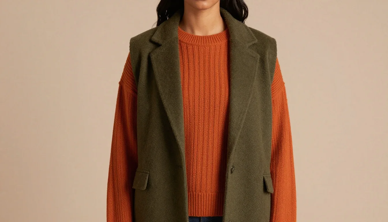 How to wear thanksgiving outfit colors for warm undertones — pairing cognac, burnt sienna, deep rust near the face