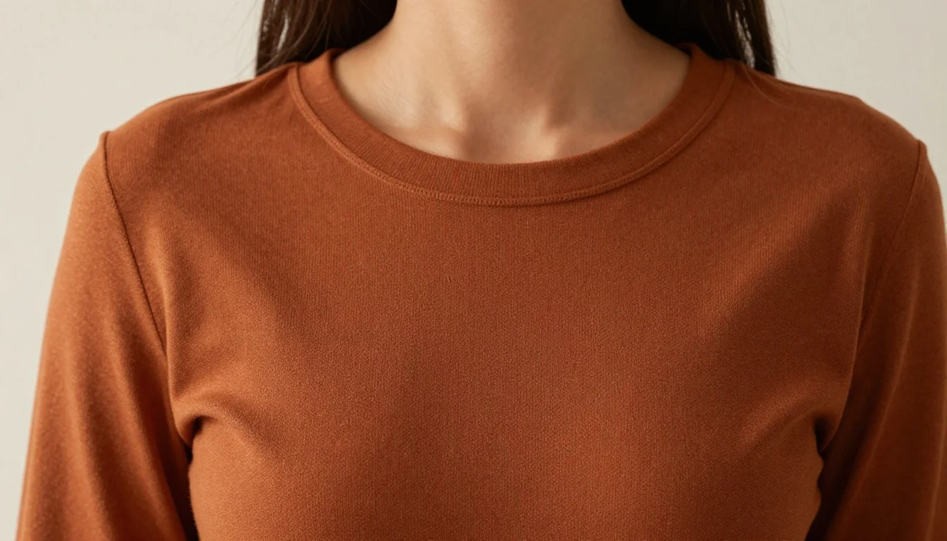 How to wear best top colors for olive skin — pairing terracotta, warm rust, camel near the face