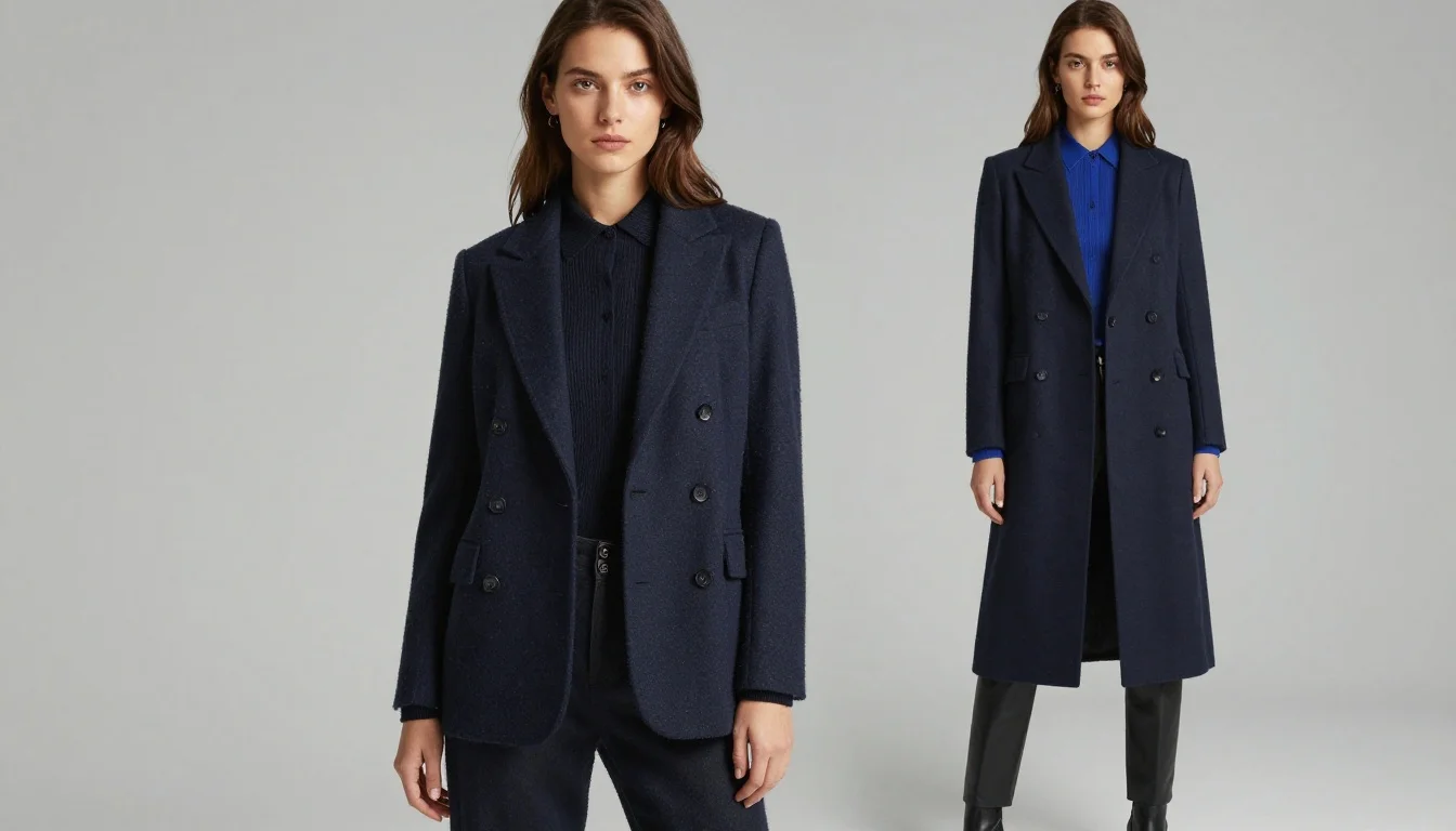 How to wear wardrobe for cool undertones — pairing navy, crisp white, soft grey near the face