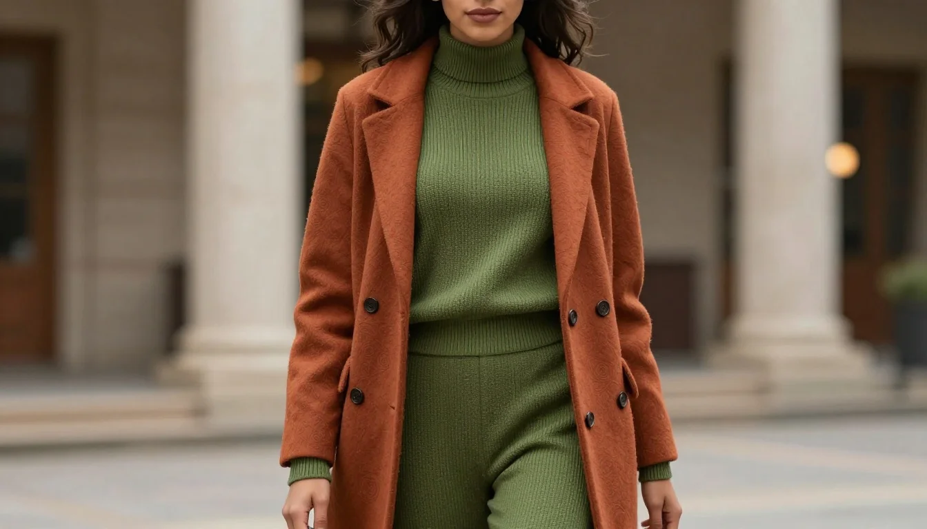 How to wear: Warm Autumn Colors for Olive Skin: Your Best Palette How to wear warm autumn colors for olive skin: your best palette — pairing #c2452d, #d4643b, #b5491f near the face