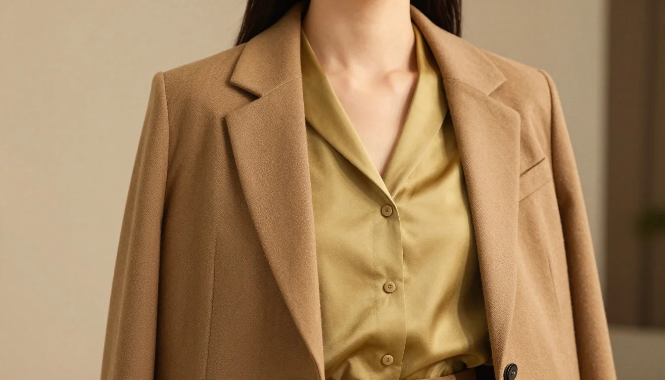 How to wear: Warm Autumn Work Wardrobe | Professional Colors That Flatter How to wear warm autumn work wardrobe | professional colors that flatter — pairing golden brown, deep warm olive, warm chocolate near the face