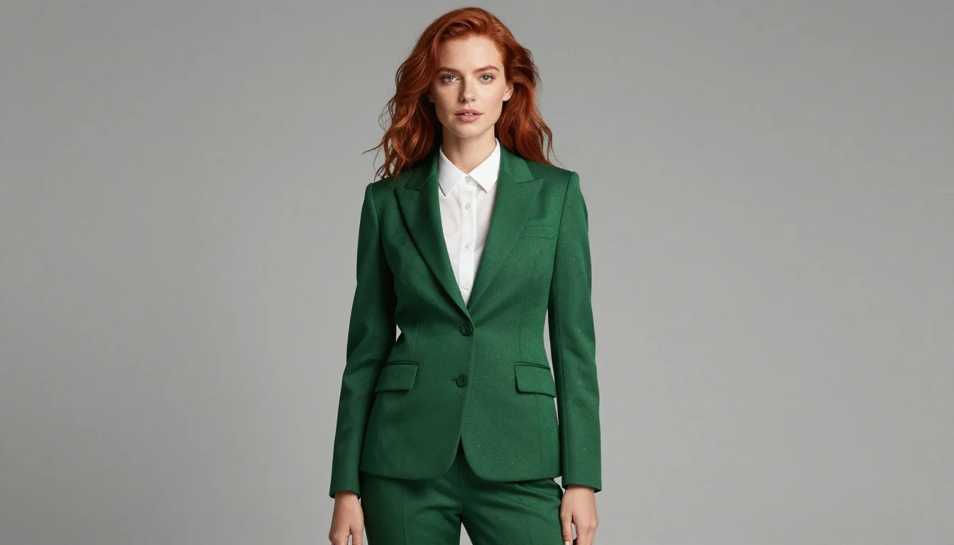 How to wear: Work Outfits for Red Hair | Professional Looks for Redheads How to wear work outfits for red hair | professional looks for redheads — pairing deep navy, midnight blue, navy blazer near the face