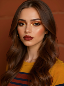 Natural Glow Makeup Styles - AI-generated styling example AI-generated makeup styles example: Natural Glow for color analysis and styling