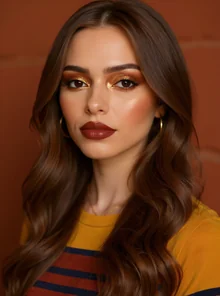 Natural Glow Makeup Styles - AI-generated styling example AI-generated makeup styles example: Natural Glow for color analysis and styling