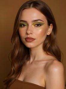 Bold Glamour Makeup Styles - AI-generated styling example AI-generated makeup styles example: Bold Glamour for color analysis and styling
