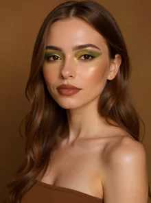 Bold Glamour Makeup Styles - AI-generated styling example AI-generated makeup styles example: Bold Glamour for color analysis and styling